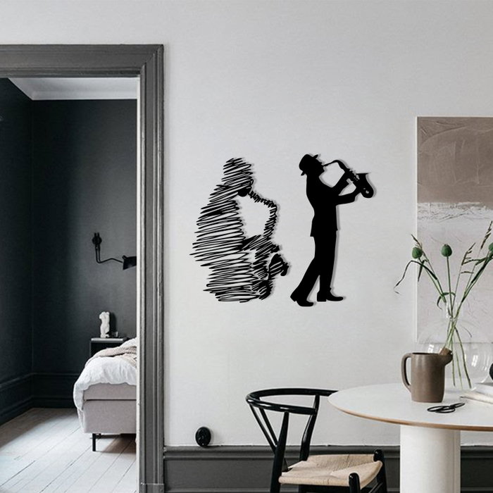 Wallity Deva Accesorio de Pared de Metal Negro
